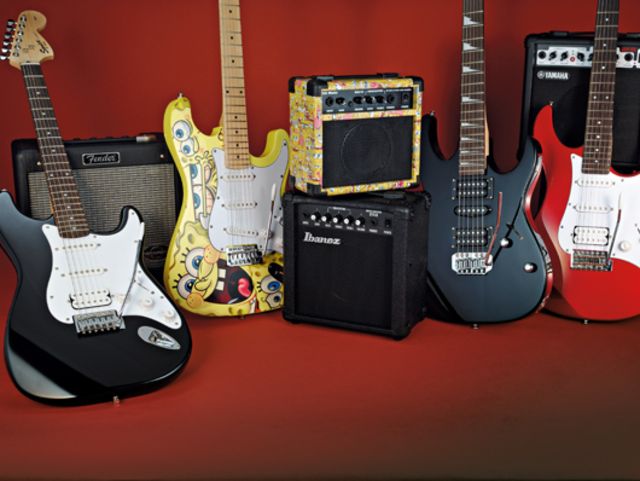 4 beginner guitar and amp starter packs (£159-£319)