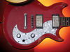 Solid mahogany body; set mahogany neck; rosewood fingerboard with dot inlays; 22 frets; 24.75" scale; 2 x Spear Vintage humbuckers; volume, tone, 3-way pickup selector; rust-effect die-cast hardware; red, black or white finish