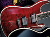 Nato body, maple veneer; maple thru neck; ebony fingerboard; 25.5" scale; 2 x Rockfield Mafia humbuckers; volume, tone, 3-way pickup selector, coil tap switches, reverse phase; chrome hardware; dragon's blood, trans black or trans blue finish