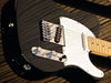 Solid alder body; bolt-on maple neck; maple fingerboard with dot inlays; 25.5" scale; 2 x Hot Standard Tele singlecoils; master volume, master tone, 3-way pickup selector; chrome hardware; black, blue, red, brown sunburst, white or wine finish