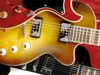 Mahogany body with flame maple top; set maple neck; rosewood fingerboard; 22 medium frets; 25.5" scale; 2 x Höfner mini humbuckers; 2 x volume, tone, three-way pickup selector; chrome hardware; Honey Burst, Black Cherry or Black finish