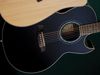 Top: Solid Engelmann spruce; Back and Sides: Laminate mahogany; Neck: Mahogany; Fingerboard: Rosewood with dot inlays; Preamp: Presys; Hardware: Chrome; Finish: Black