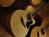 Top: Solid spruce; Back and Sides: Figured flame maple; Neck: Nato; Fingerboard: Ebony with dot inlays; Preamp: Shadow 5 Plus; Hardware: Vintage style machineheads; Finish: Natural, Burgundy Burst