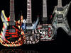 4 graphic finish metal electric guitars
