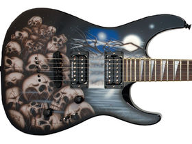 Round-up: 4 graphic finish metal electric guitars