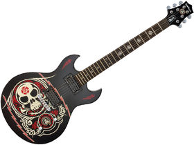 Round-up: 4 graphic finish metal electric guitars