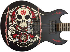 Round-up: 4 graphic finish metal electric guitars