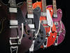 4 rockabilly-style semi-acoustic electric guitars