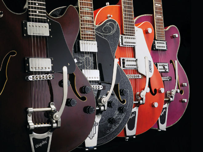 Round-up: 4 rockabilly-style semi-acoustic electric guitars