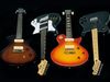 4 soapbar-loaded electric guitars with P-90-style pickups (£279-£535) From L-R: PRS SE Soapbar, Ibanez JTK30H, Vintage AV1P 'Special' and Squier VM Tele Custom II