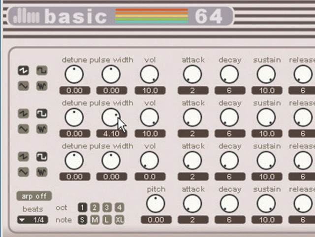 Changing the waveform