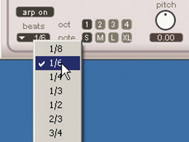 Filters and arpeggiation