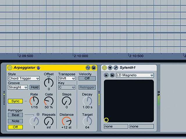 Arpeggiated sound