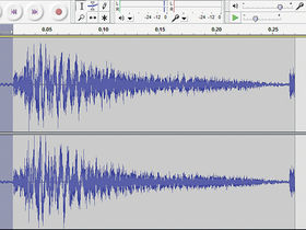 How to cut a drum hit out of a loop in Audacity