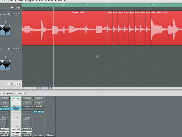 Finishing touch 1: the chop drop
