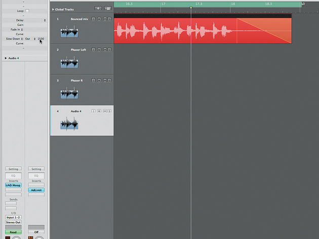 Finishing touch 4: the slow down
