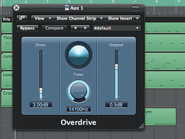 Reverb, EQ and overdrive