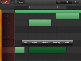 How to edit MIDI notes in GarageBand for iOS