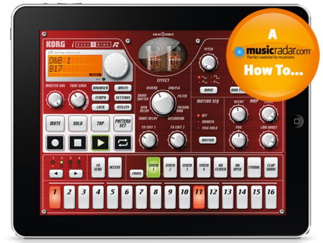 How to make a beat in Korg iElectribe for iPad