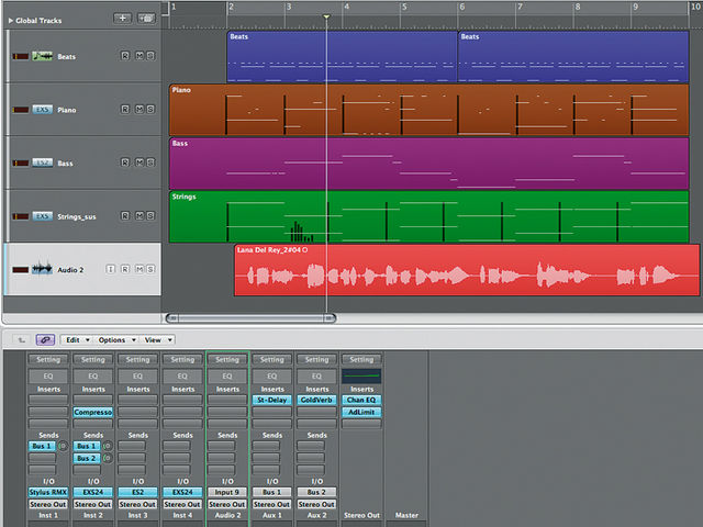 The backing track
