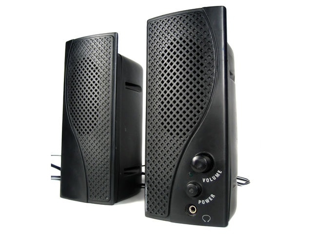 Get yourself a pair of cheap multimedia speakers.