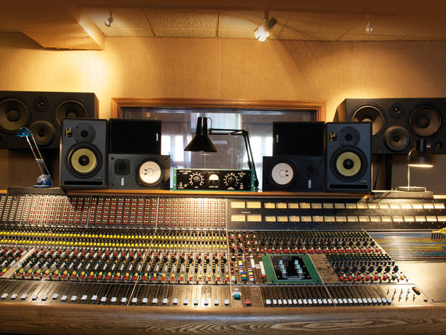 You'll find several pairs of monitors in most studios.