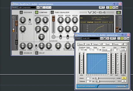 Sonar double compression