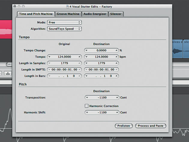 Stutter transpose