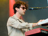 Live at the Rock-en-Seine music festival in August 2009, Ben Goldwasser plys his trade at his trusty Nord