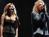 Plant onstage as part of his recent, critically aclaimed collaboration with bluegrass singer Alison Krauss