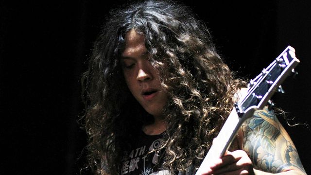 Nick Hipa's roiling guitar work is a standout feature on As I Lay Dying's new album, Awakened