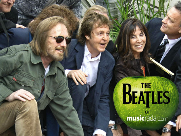 Petty honors George Harrison with Paul McCartney and Olivia Harrison