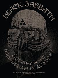 Black sabbath birmingham o2 academy show poster