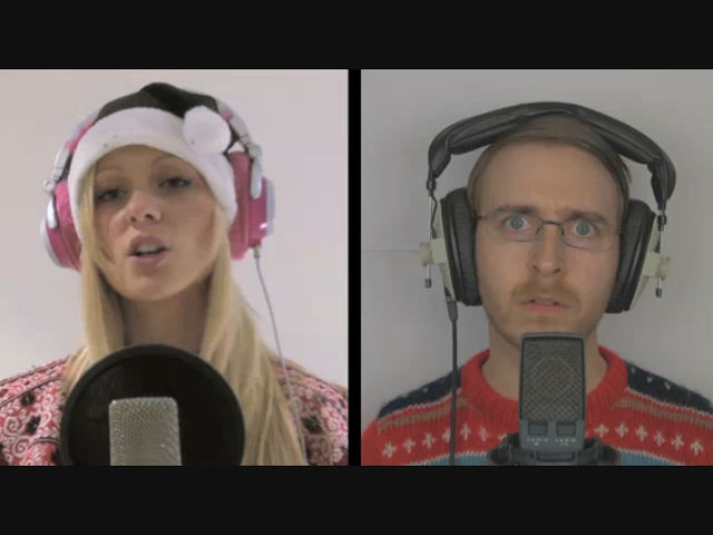 Vocal sparring from Alexa Goddard and Brett Domino.