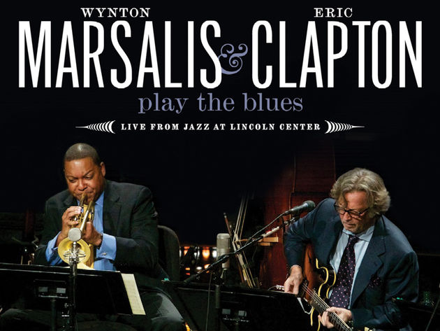 Marsalis & Clapton Play The Blues. Love the retro-looking artwork!