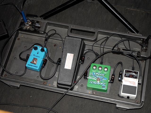 Gus G's Pedalboard A simple and reliable selection of stompboxes