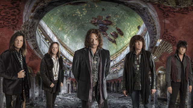 Heaven & Earth are (from left) Chuck Wright, Arlan Schierbaum, Joe Retta, Stuart Smith and Richie Onori