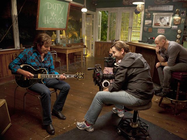John Fogerty, actor, on the set