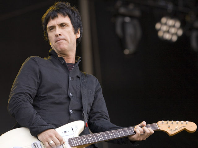 Marr onstage with The Cribs last month.