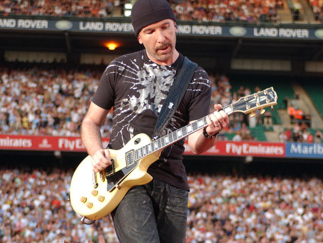 The Edge and Les Paul Custom