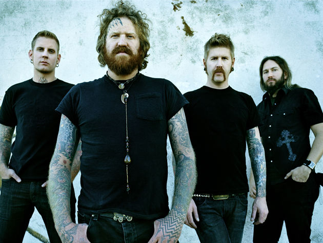 Hinds (center) gets wild on Mastodon's latest