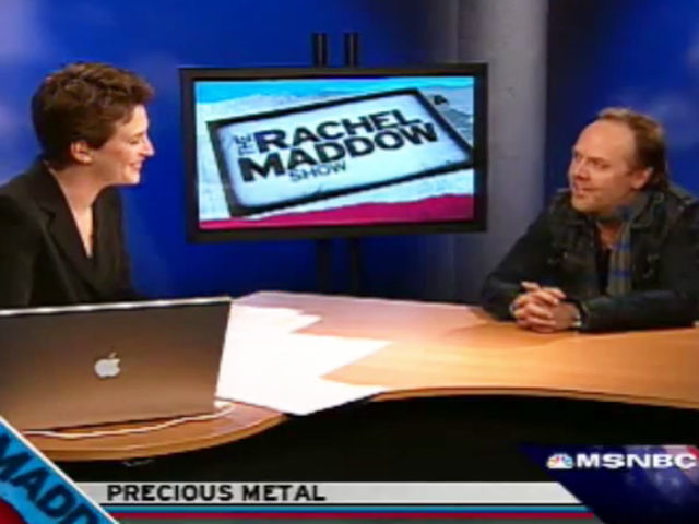 Admitted 'fan girl' Maddow interviews Ulrich