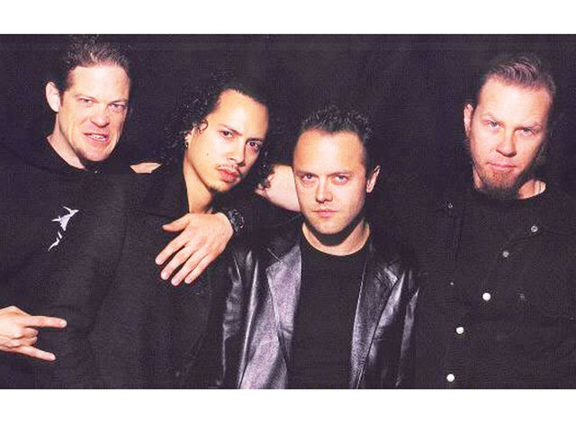 Metallica with Newsted (left). There is none more 'Black'