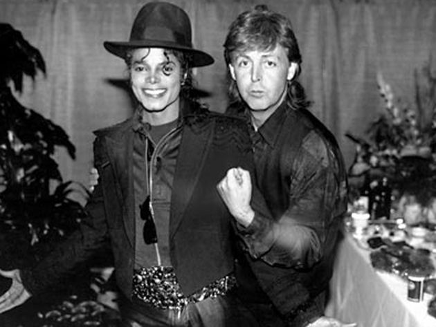 Jackson and McCartney in happier times