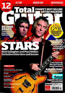 Total guitar noel gallagher paul weller