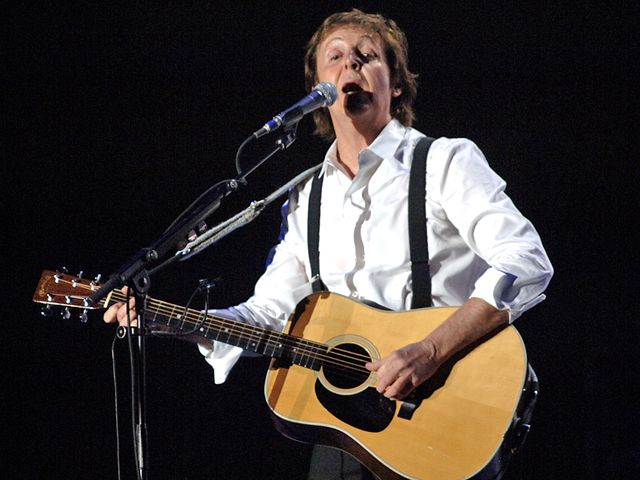 Paul McCartney performs as part of the Coachella Valley Music and Arts Festival, 2009