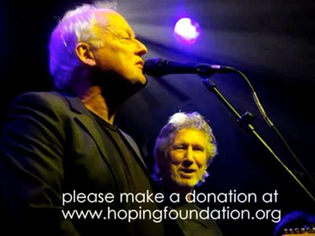 Gilmour and Waters perform onstage together for the first time since 2005's Live 8 event