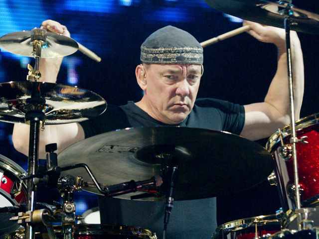 Rush perform at the MGM Grand Garden Arena, Las Vegas blank