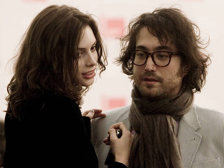 Sean Lennon, right, with musical and romantic partner Charlotte Kemp Muhl in 