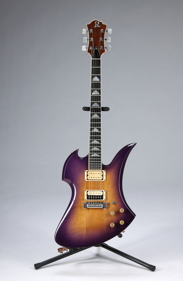 Lot 369: Slash-played purple sunburst BC Rich Mockingbird